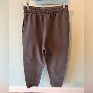 Men’s Fruit Of The Loom Black Sweatpants Elastic Hem Grey Size Small